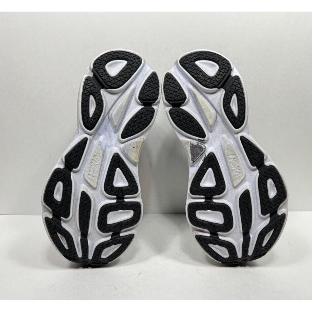 Hoka One One Black and White Athletic Shoes - Picture 6 of 8